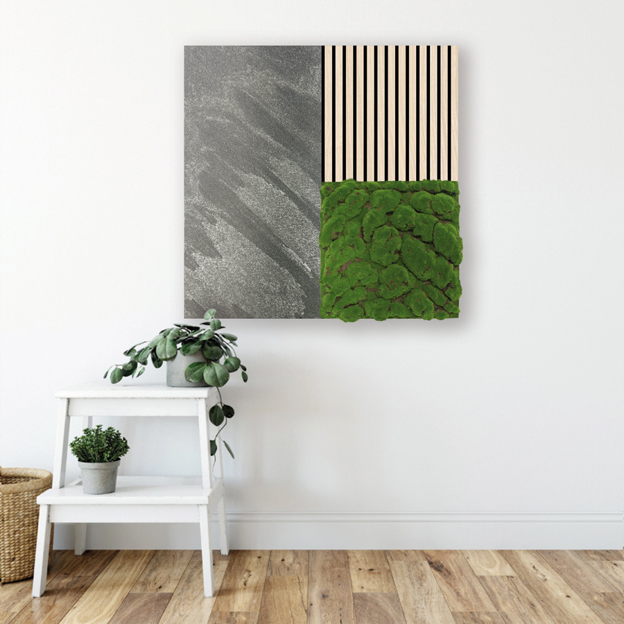 Wandpaneel Jangal Modular Wall 11300B Grey Slate Stone Panel 52 x 104 cm