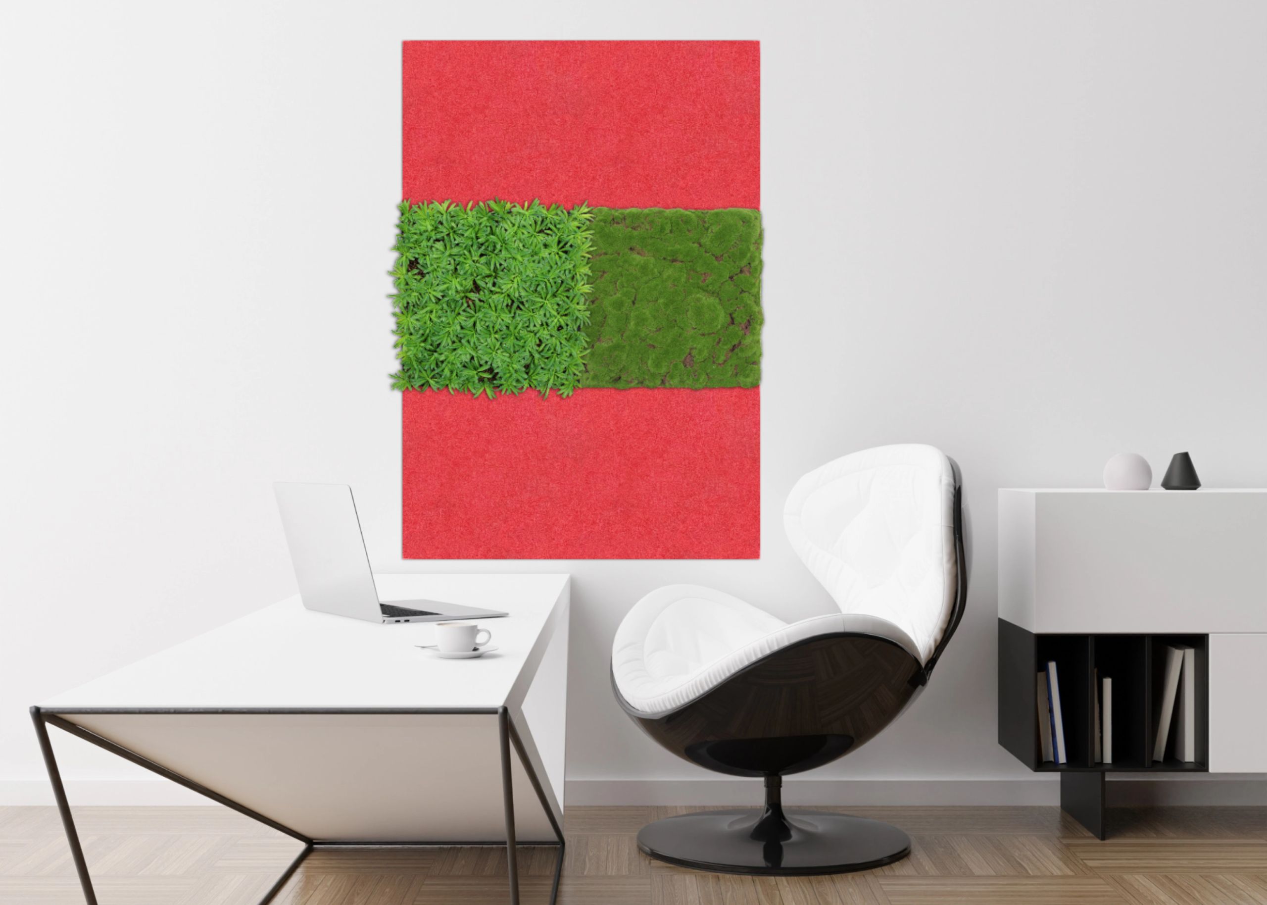 Wandpaneel Jangal Modular Wall PET 11200B Red 52 x 104 cm