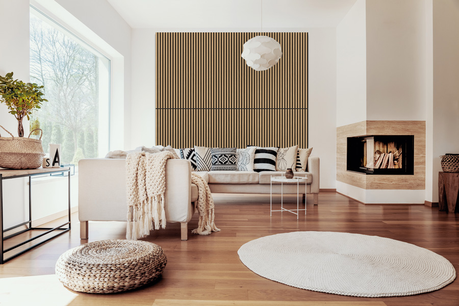 Wandpaneel Jangal Solid 10016 Teak MDF Furnier (1206x800x22mm)