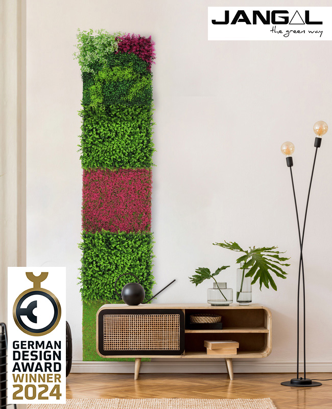 Wandpaneel Jangal Modular Wall 11114 Pink Design Grass 52 x 52 cm
