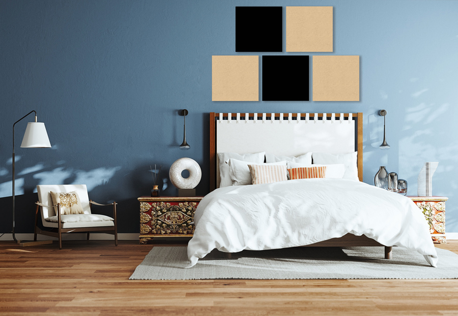 Wandpaneel Jangal Modular Wall PET 11202A Black 52 x 52 cm