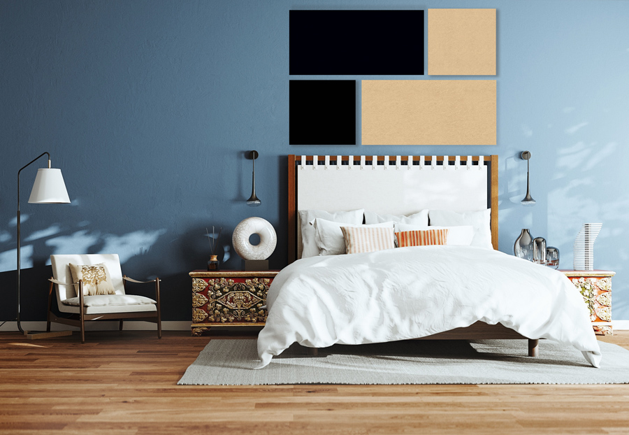 Wandpaneel Jangal Modular Wall PET 11202B Black 52 x 104 cm