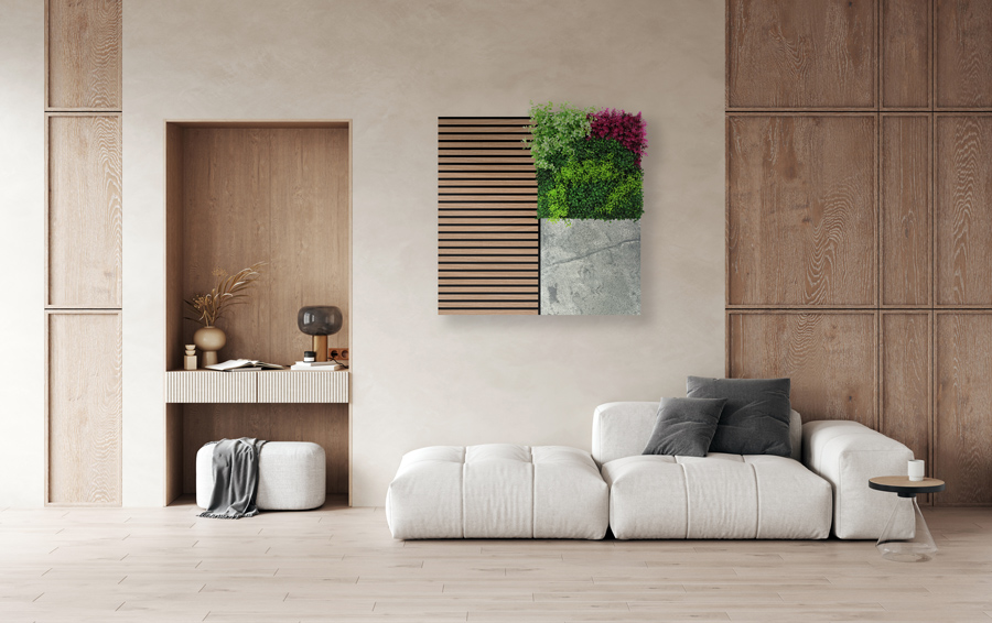 Wandpaneel Jangal Modular Wall 11303A Diamond Slate Stone Panel 52 x 52 cm