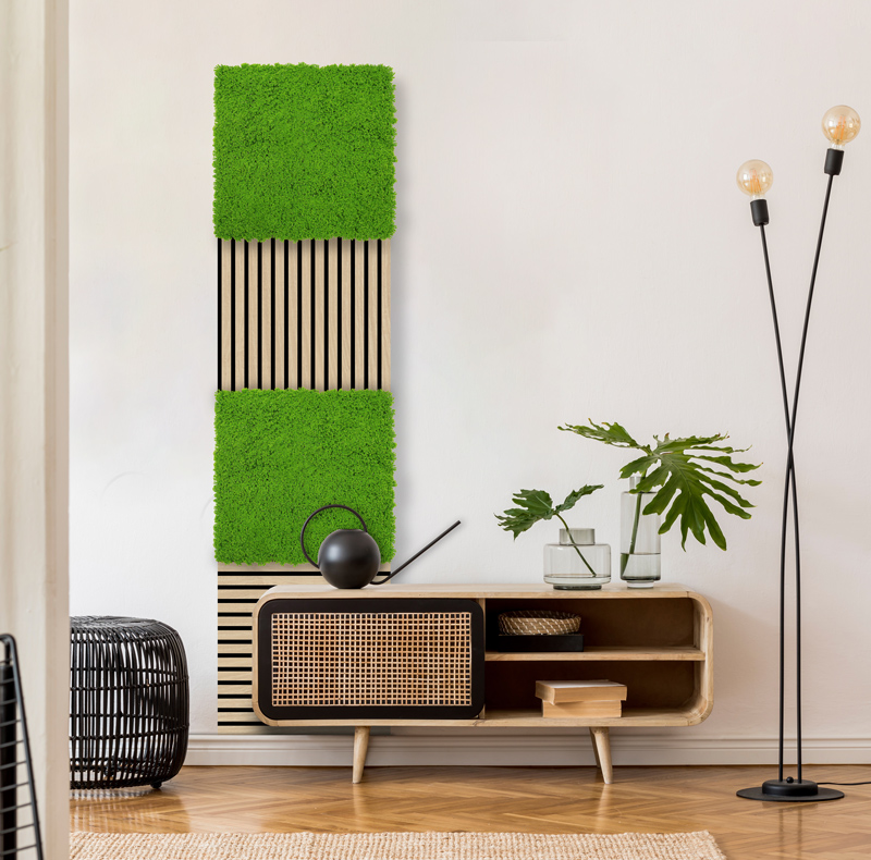 Wandpaneel Jangal Modular Wall 11121 Lime Green Design Moos 52 x 52 cm