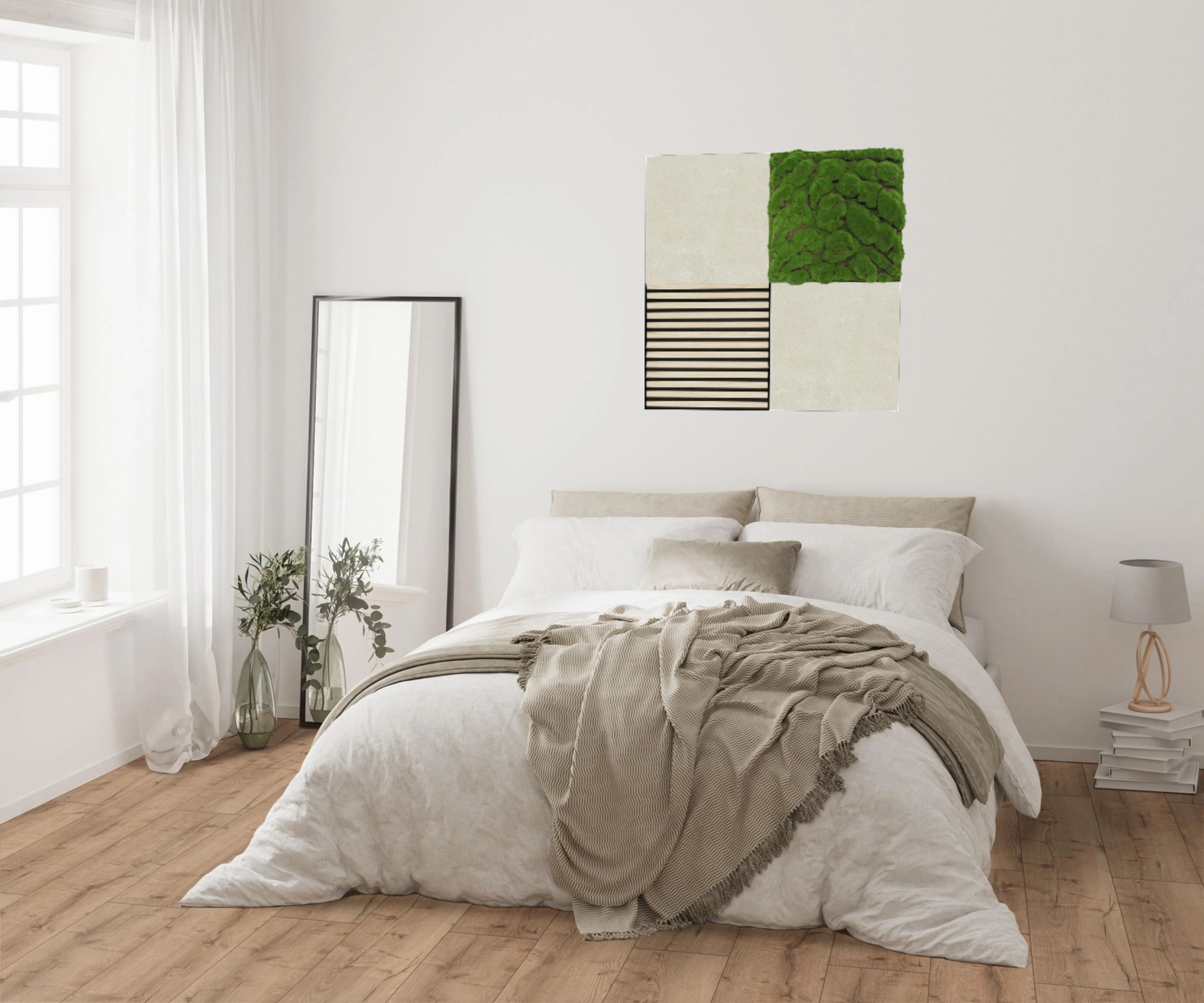 Wandpaneel Jangal Modular Wall 11304A Ivory Sandstone Stone Panel 52 x 52 cm