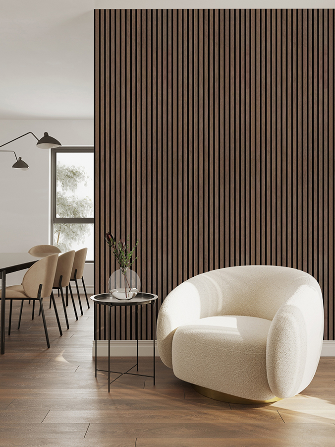 Wandpaneel Jangal Smart 10043 Coffee Walnut (2440x600x10mm)