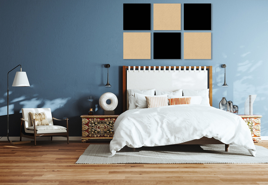 Wandpaneel Jangal Modular Wall PET 11202A Black 52 x 52 cm