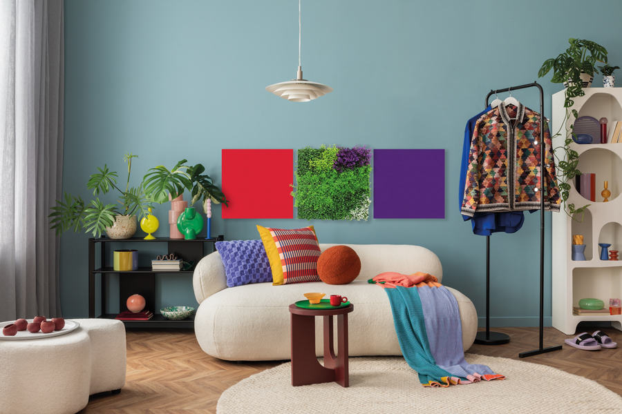 Wandpaneel Jangal Modular Wall PET 11201A Violet 52 x 52 cm