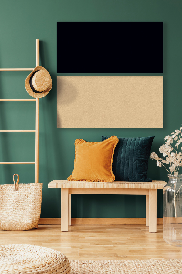 Wandpaneel Jangal Modular Wall PET 11202B Black 52 x 104 cm